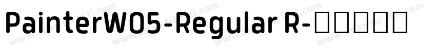 PainterW05-Regular R字体转换